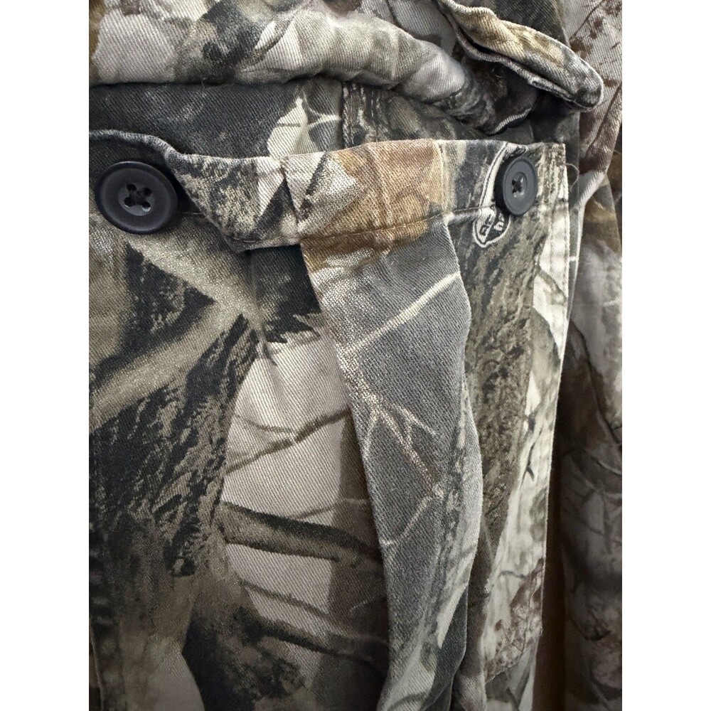 Outfitters Ridge Mens Camo Cargo Hunting Pants Woodland Outdoor Drawstring Ankle - Picture 7 of 7